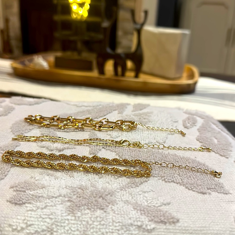 Macy’s Faux Gold Bracelets, 3
